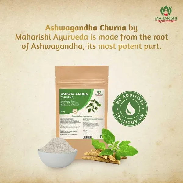 Ashwagandha Churna - For Stress Relief (100gms Pack) view 4