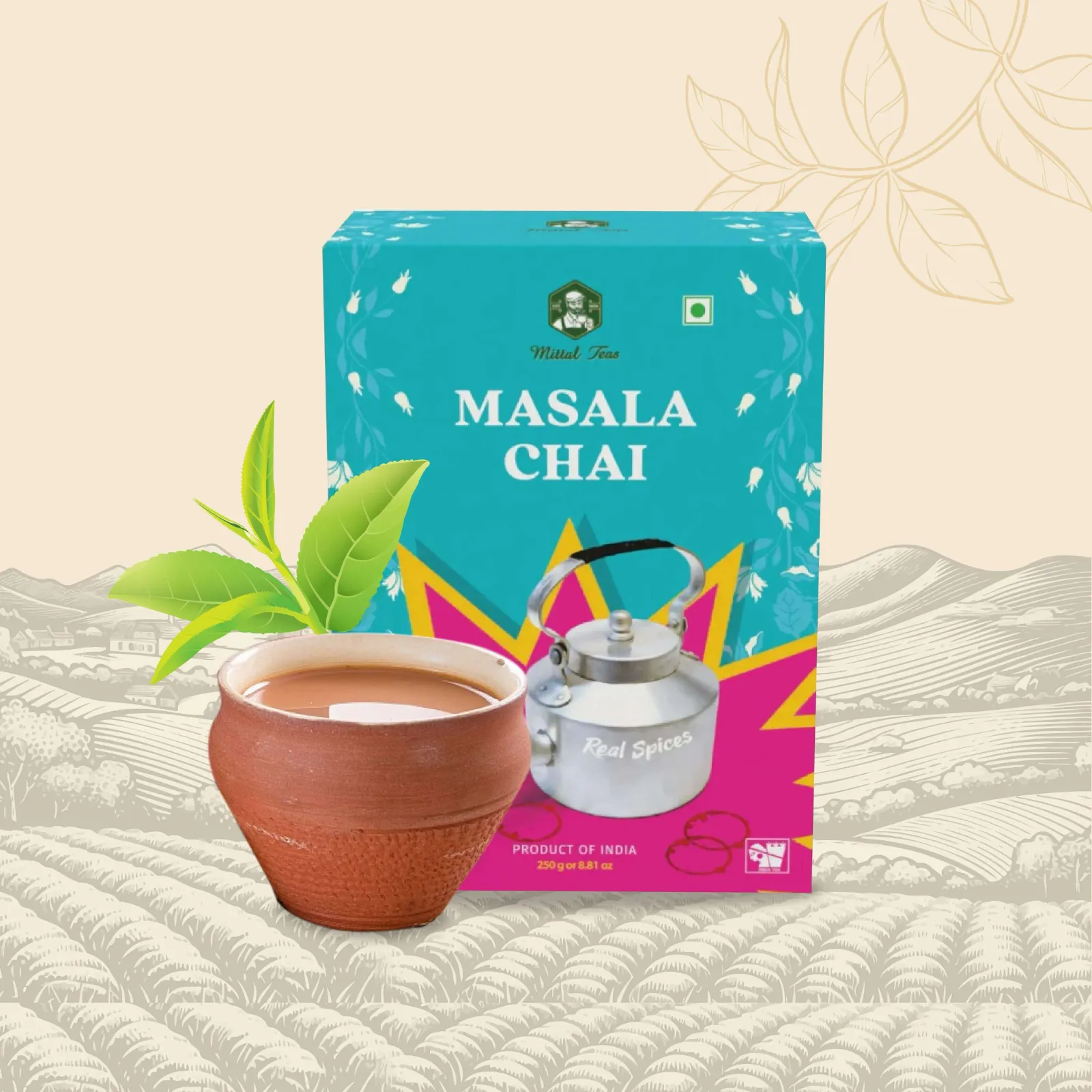 Chai Variants(Masala, Ginger Tulsi,& 9 others)