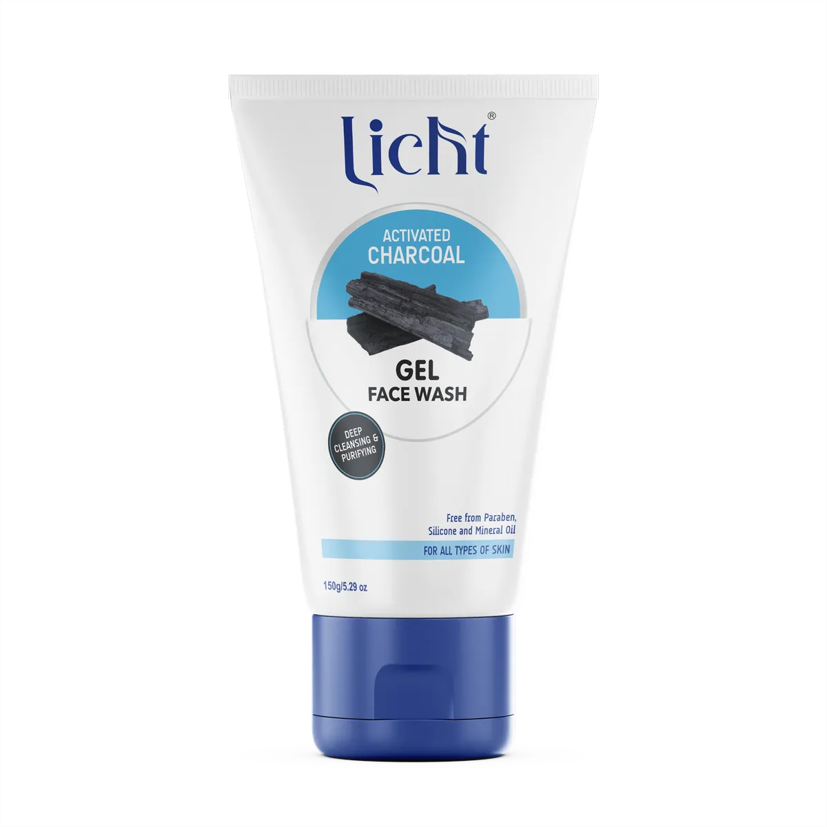 Licht Activated Charcoal Gel Face Wash