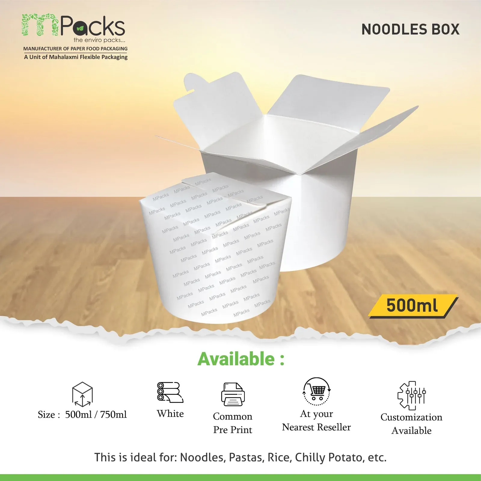 Paper Noodle Box