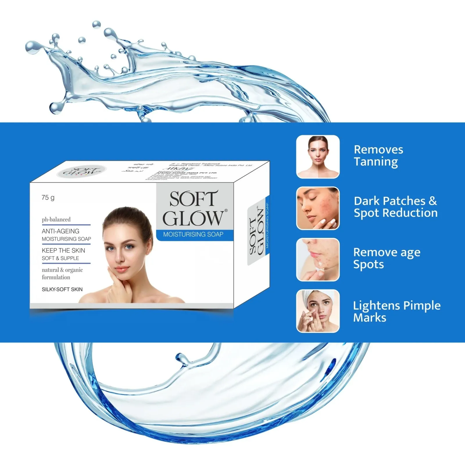 Soft Glow 2 Cream & 2 Soap Combo Pack view 4