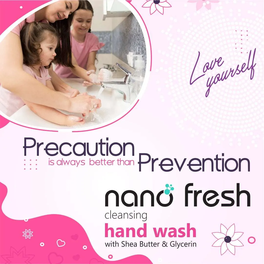 Nano Fresh Lemon & tulsi + Orange & turmeric Cleansing Hand Wash 2 X 300ml view 2