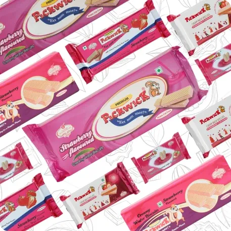 Strawberry Flavoured Wafer Biscuits view 2