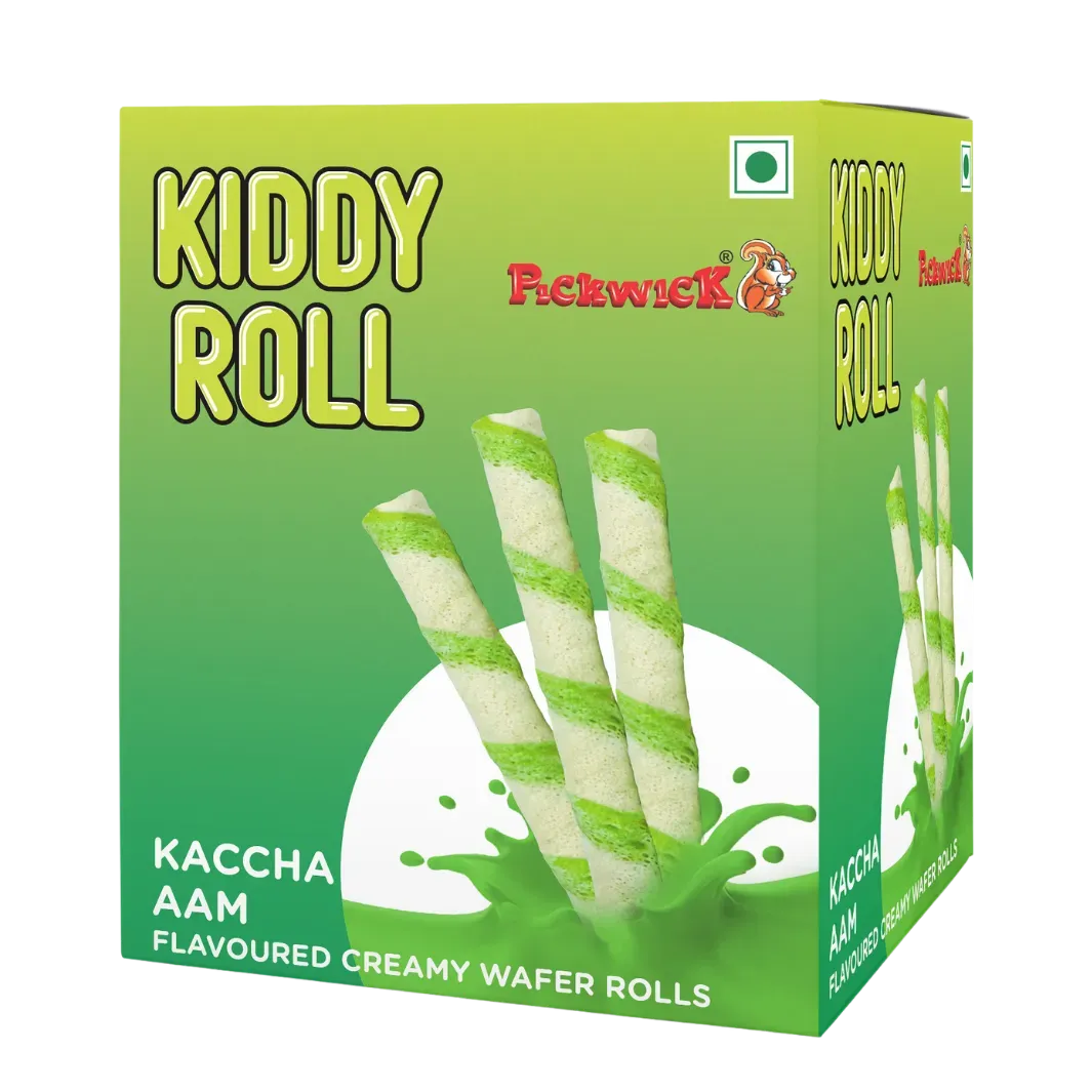 Kiddy Roll Kaccha Aam Flavoured Creamy Wafer Rolls view 2