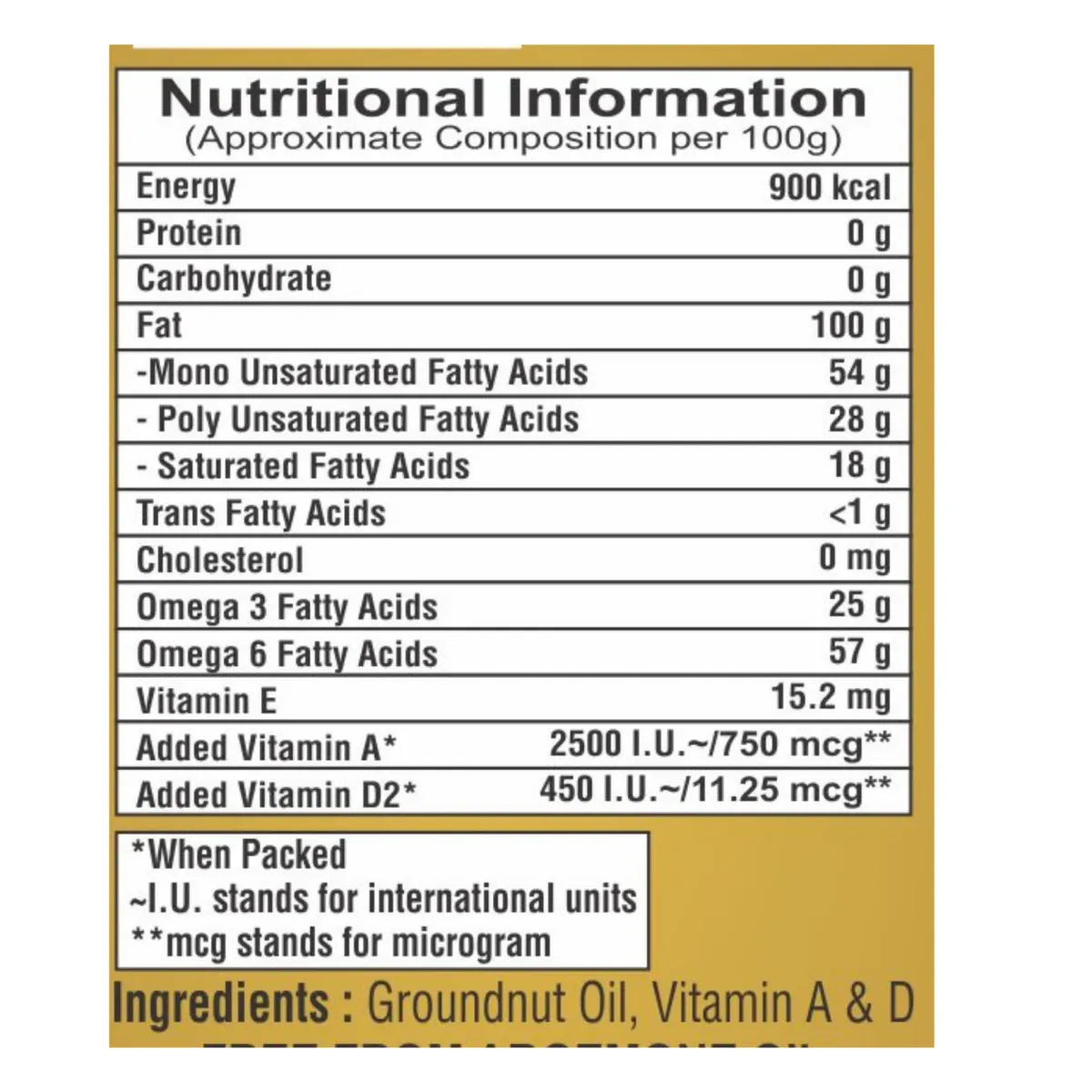 Pinkcity Wellness Wooden Cold Pressed Groundnut Oil | 5 Litre | 1 Litre x 5 | Peanut Oil