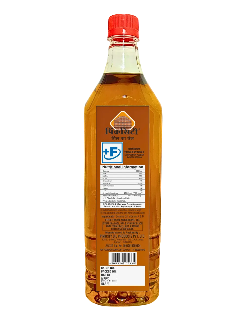 Pinkcity Wellness Wooden Cold Pressed Sesame Oil 2 Litre | Gingelly Oil | Til Oil view 3