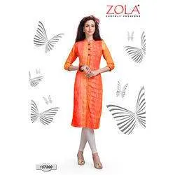 Orange designer Kurti
