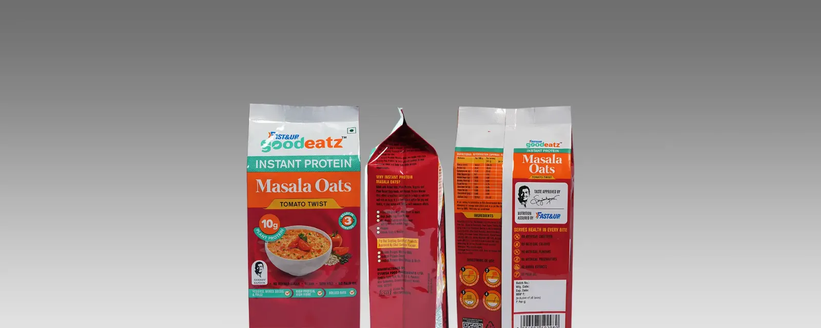 Side Gusset Central Seal Pouch