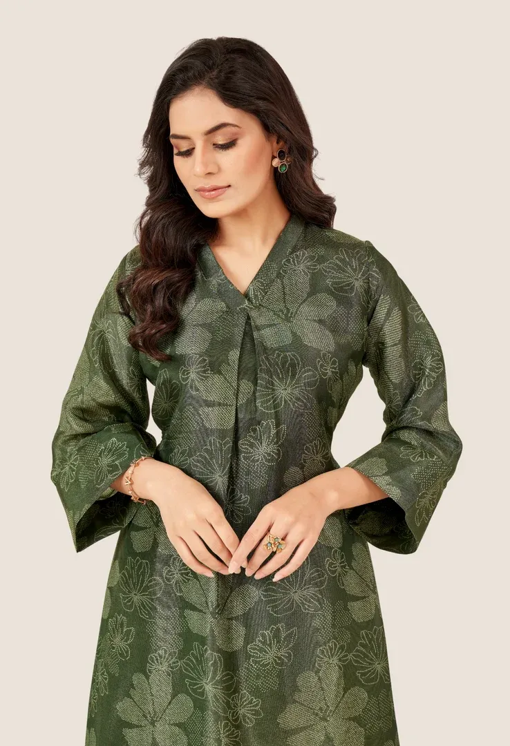 Hunter green simar Co-ord Set view 5