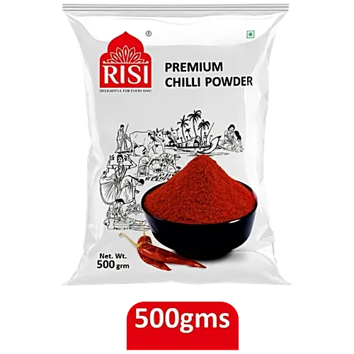 Risi Spices Premium Chilli Powder - Adds Flavour, No Preservatives, 500 g view 5