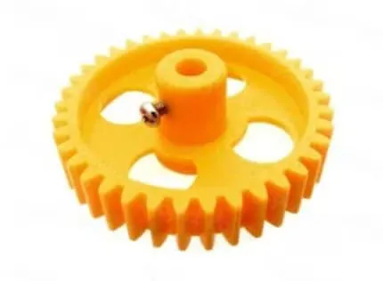 Yellow 38 Teeth Plastic Spur Gear