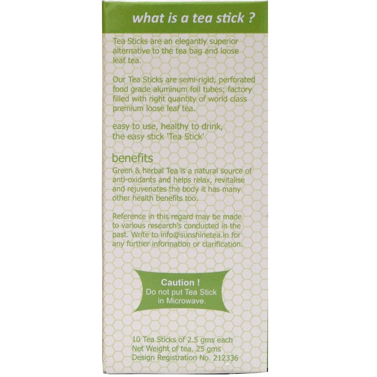 HONEY & LEMON GREEN TEA view 3