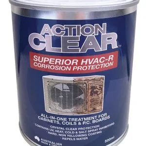 Action Clear HVAC-R 500ml Liquid All-in-one coating to protect cabinets, coils, and P.C. boards