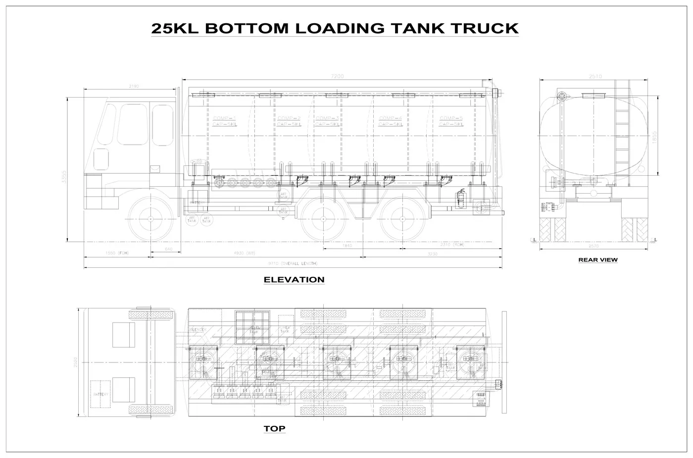 Bottom-Loading Tank Truck