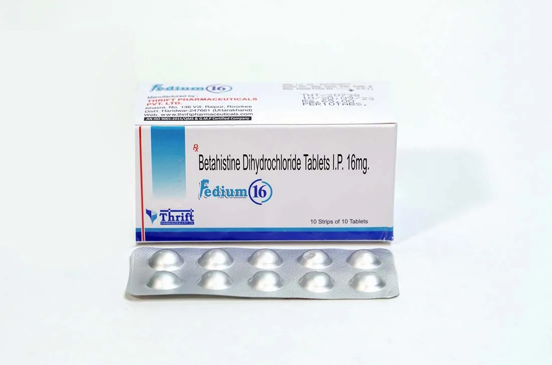 Betahistine Dihydrochloride Tablets I.P. 16mg.