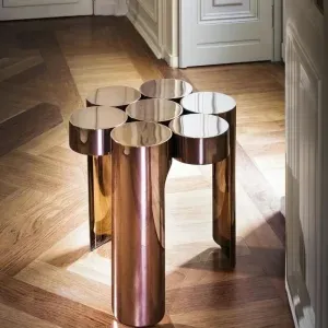 Bronze Segment Side Table