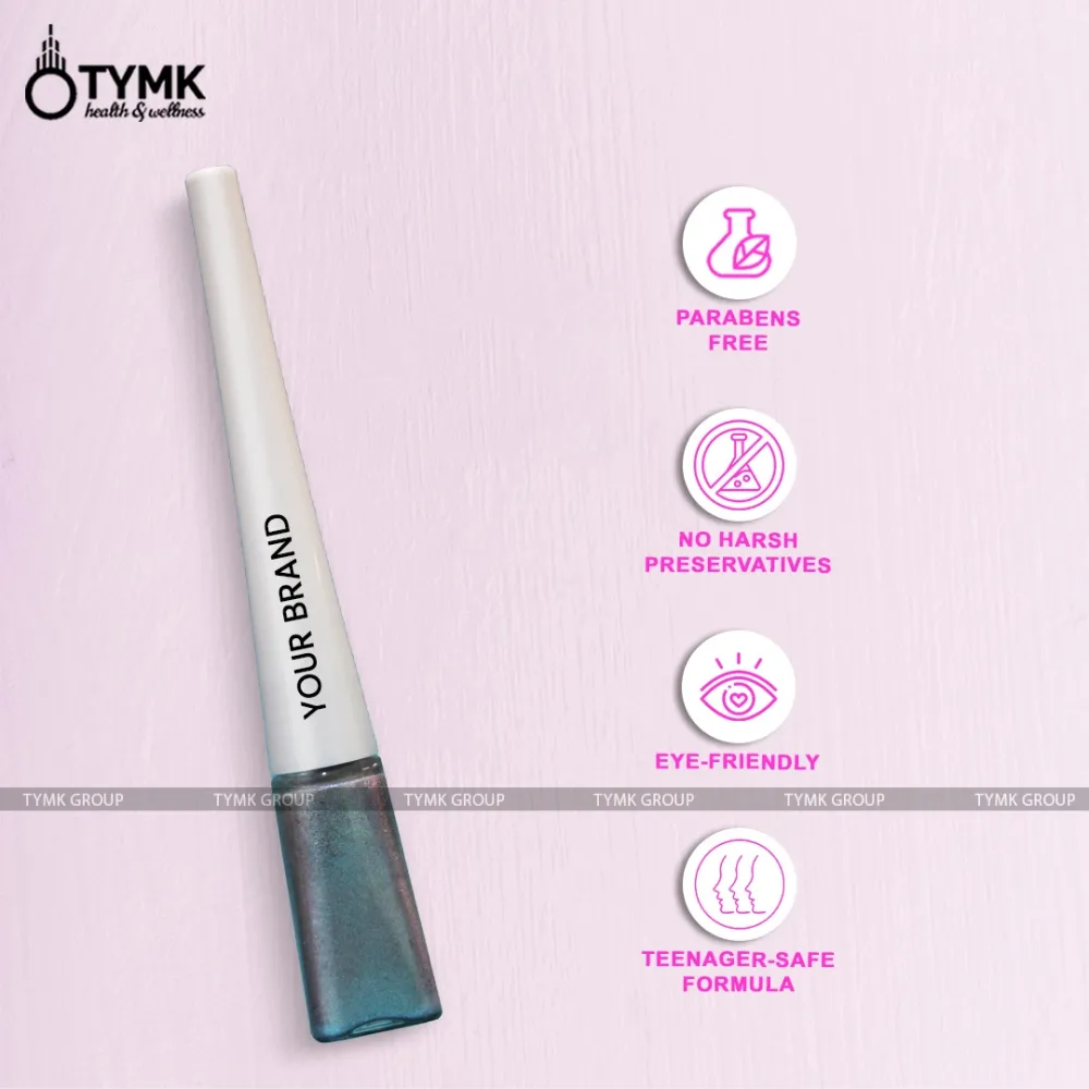 Glimmer Pop Holographic Liquid Eyeliner (Silver Pink Shade)
