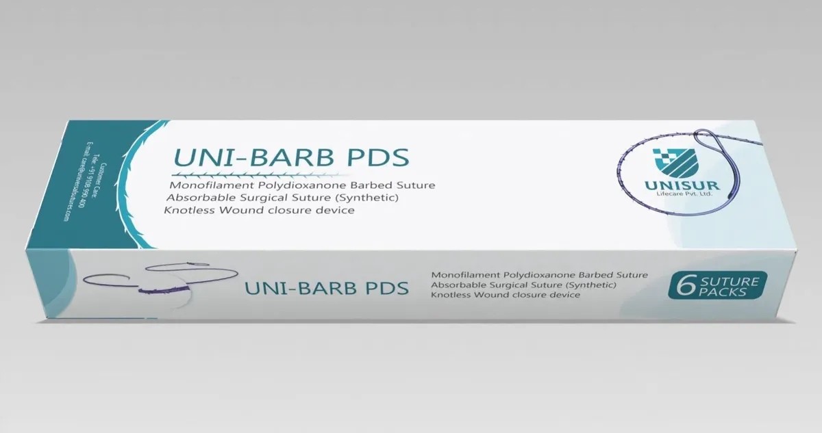 UNI-BARB PDS – Monofilament Polydioxanone Barbed Suture